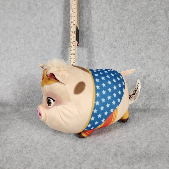 Wonder‎ Woman Super Pet Pig Plush Toy DC Comics Stuffed Animal - Picture 2 of 4